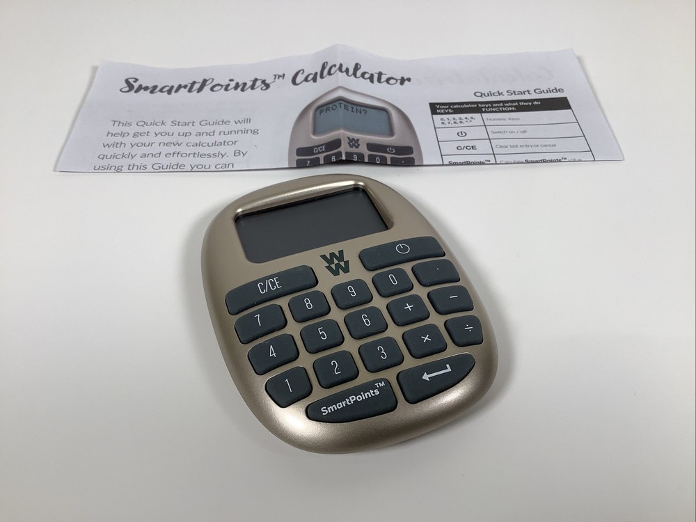 Weight Watchers Smart Points Calculator GAC 1.0A with Quick Start Guide