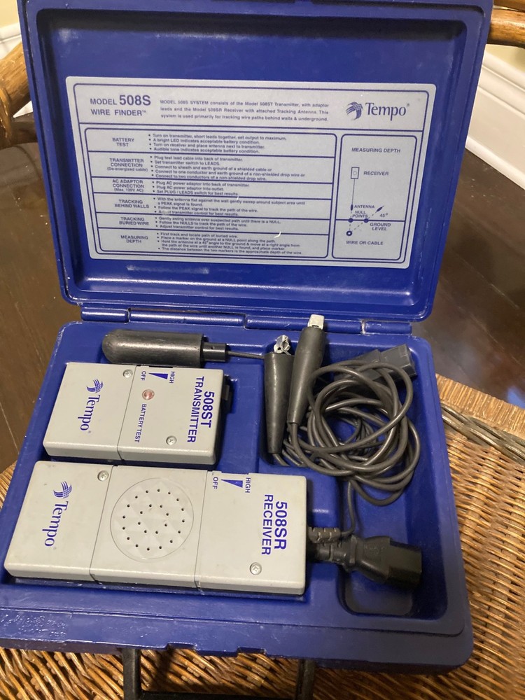Tempo 508S Wire Finder Wire Locating System Kit