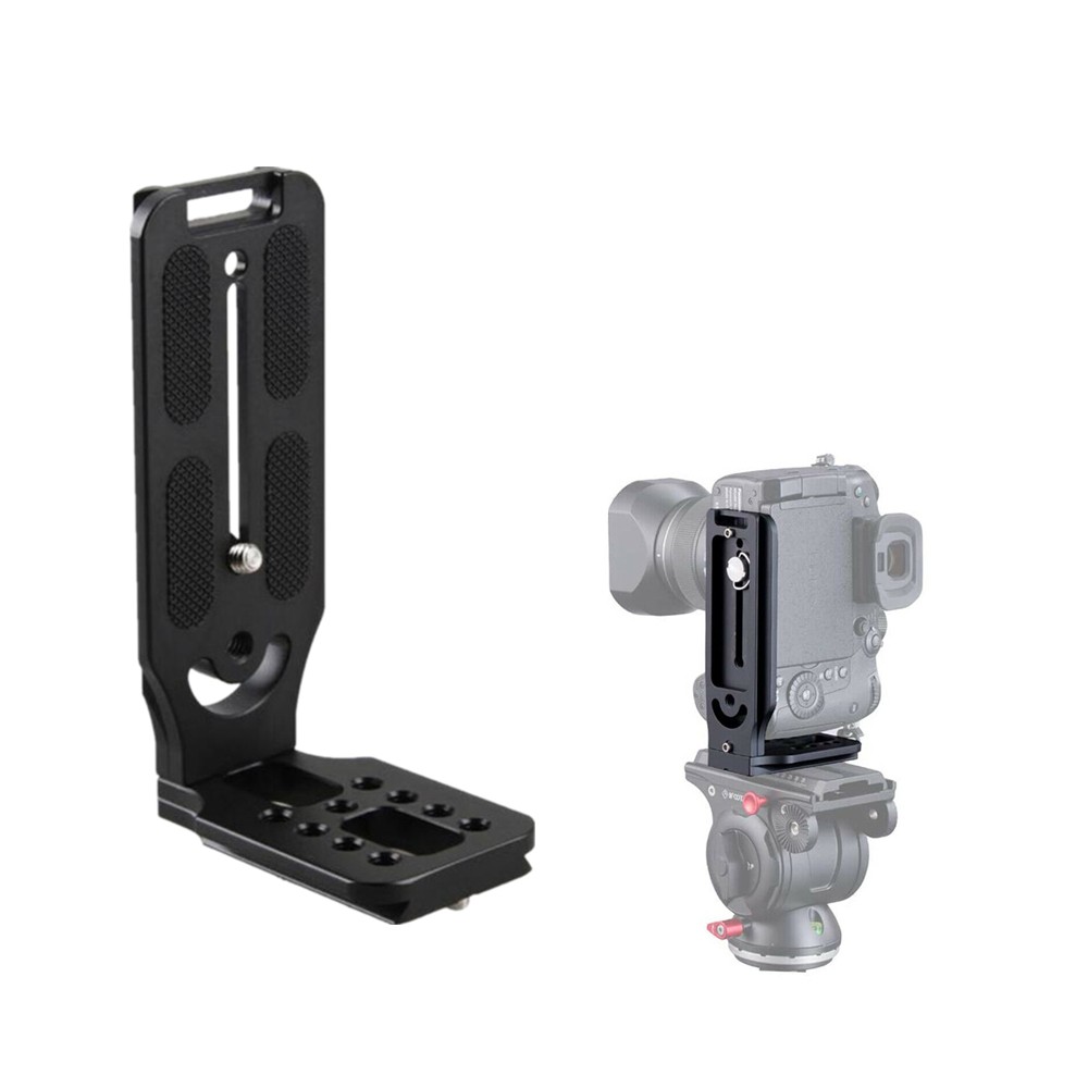 Universal DSLR Camera L Bracket Vertical Horizontal Switching Tripod Head Plate