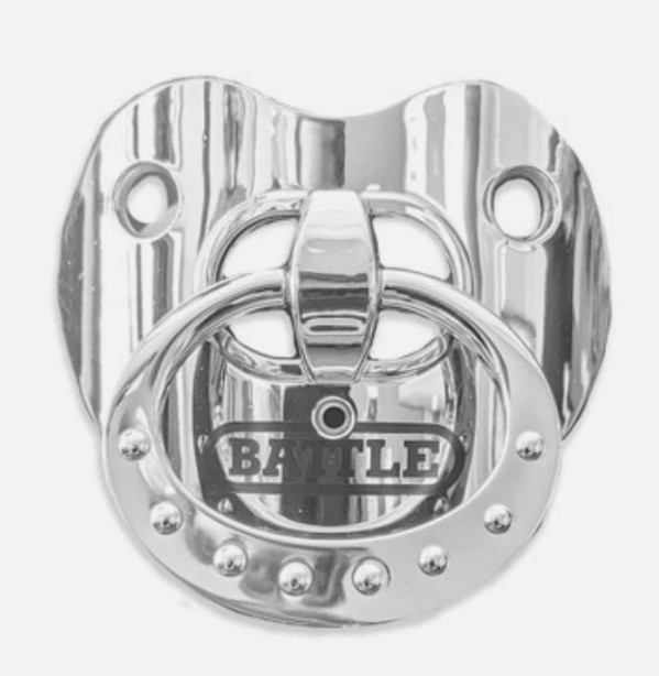 Battle Sports Chrome Binky Oxygen Football Mouthguard Max Airflow