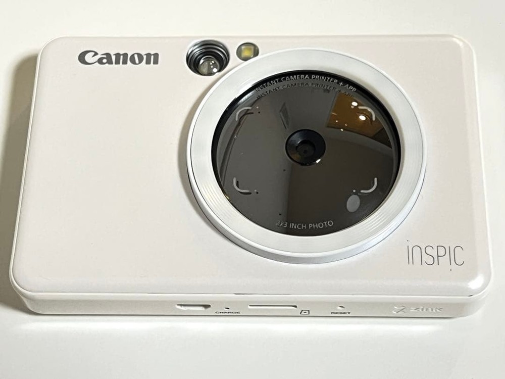 Canon Camera Inspic Zv-123 Pearl White