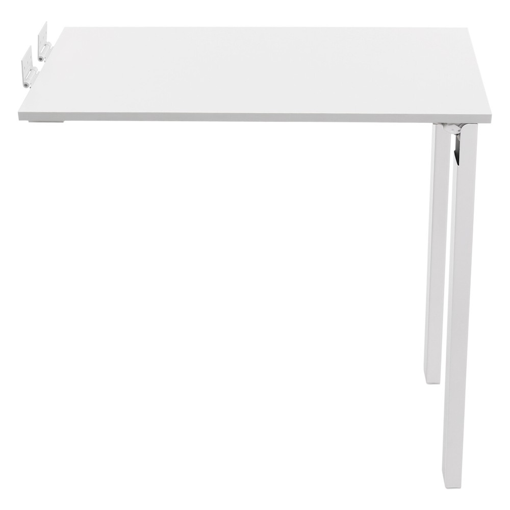 White Indoor Wall Mounted Wood Folding Table Folding Dining Table Load 60kg