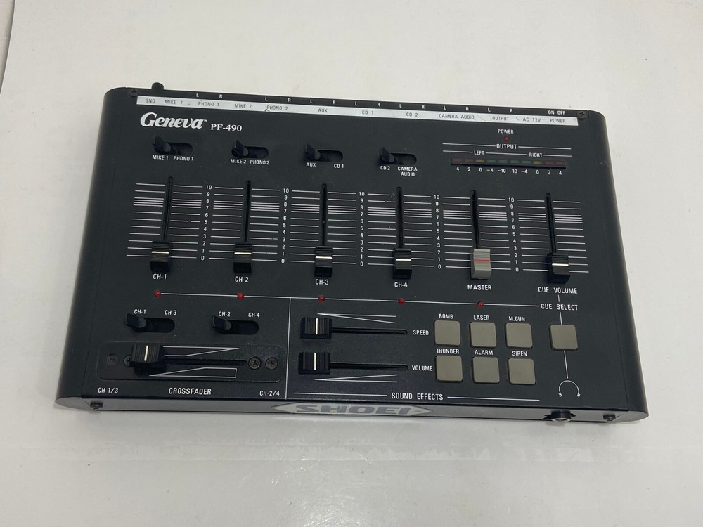 🌊 Geneva PF 490 DJ Mixer WORKS EUC - J2