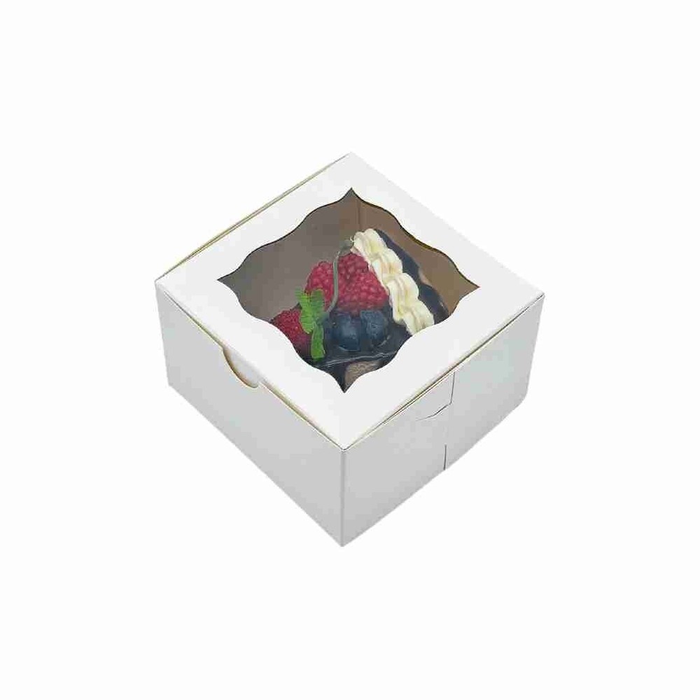 4"x4"x2.5" Mini Cake Box with Window (25pcs Pack)