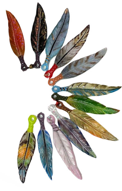 Holey Feather Mold - Creative Paradise Glass Fusing Mold #LF187