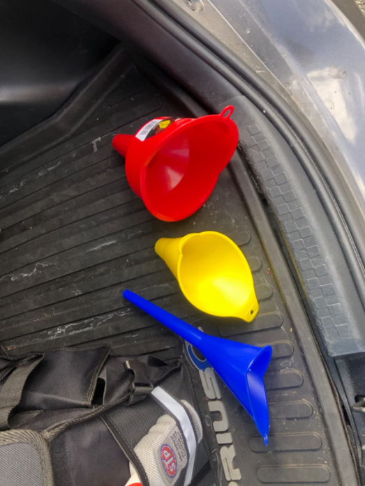3 Pack Super Funnel Trio Multi Purpose Plastic Funnel Set Multi Purpose New