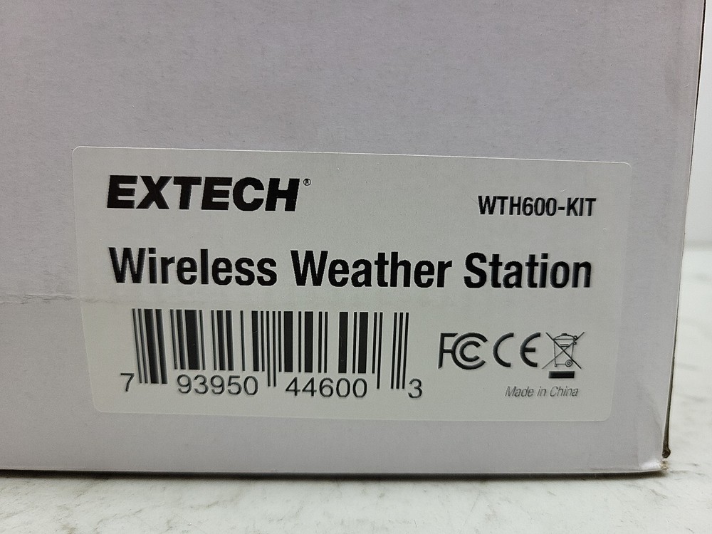 Extech Wireless Weather Station 2 Pieces LCD Screen 450ft Range WTH600-KIT New