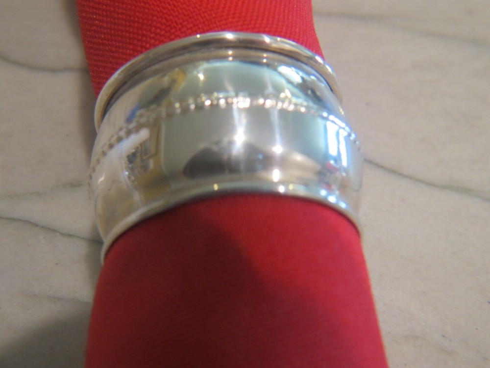 German Round 800 fine Silver Napkin Ring 9.2 grams