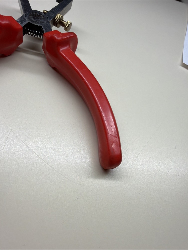 RARE! Mac Tools P301990 Adjustable Wire Stripper Pliers Nice Shape T8