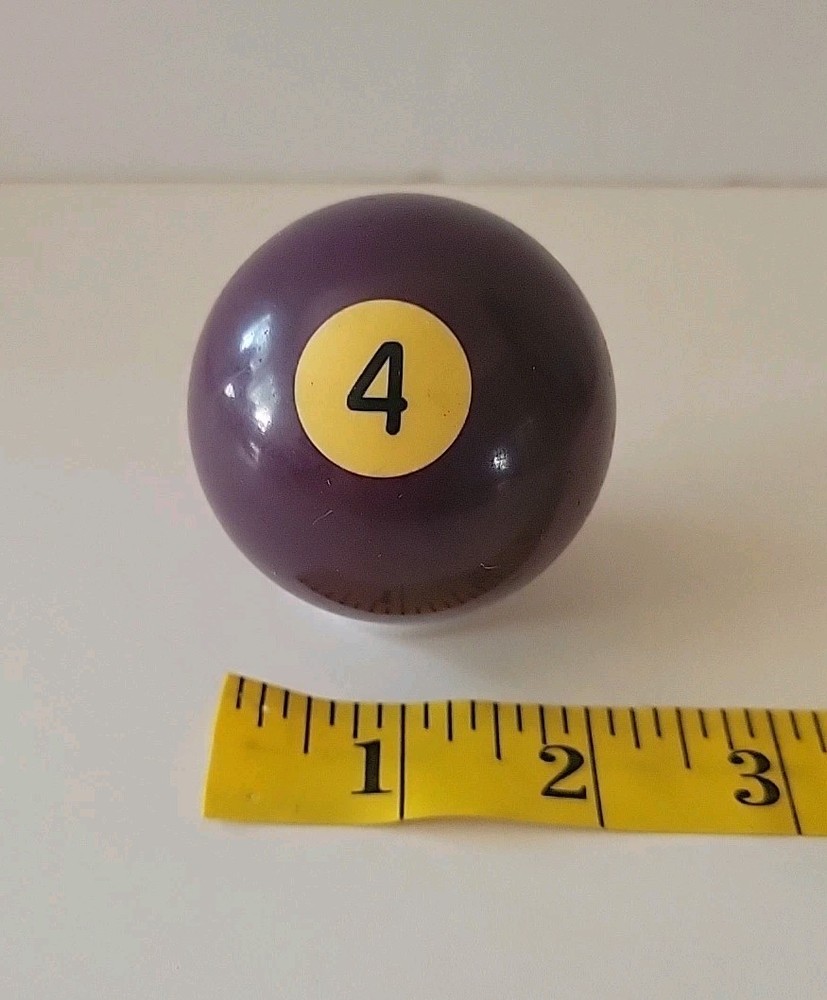 Vintage No. 4 Solid Purple Pool Ball Billiard 2" Replacement (K)