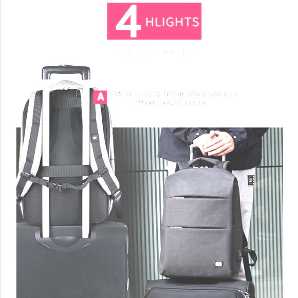 Mark Ryden Laptop Backpack Business Bags w/ USB Charging Port - Gray