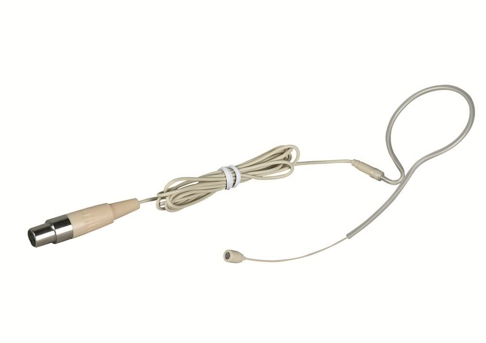 Single Earhook Headset Microphone with 4 pin XLR Connector for SHURE Wireless