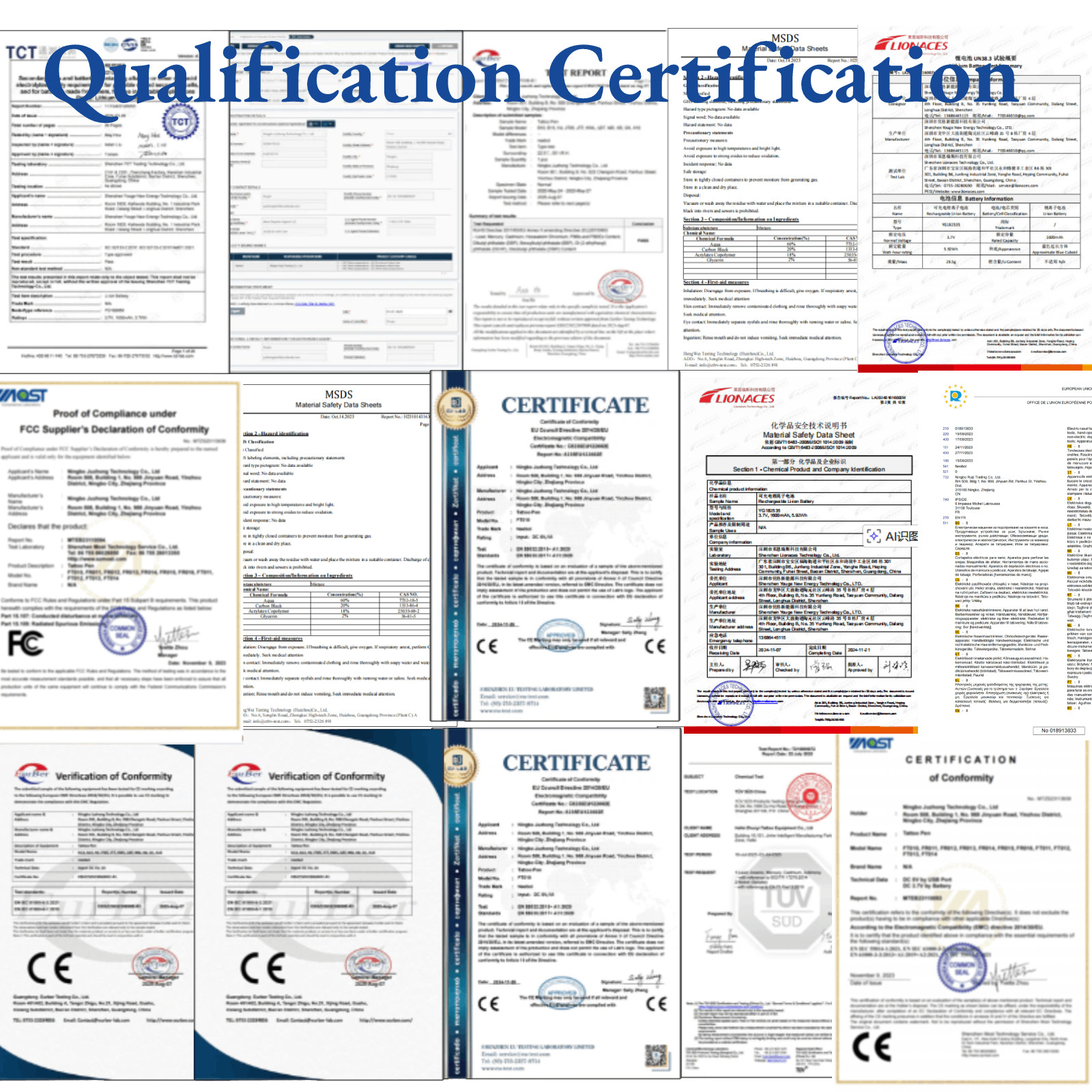 Neebol Tattoo Pen Kit Wireless Tattoo Machine Kits with 2 Batteries 30 Needles