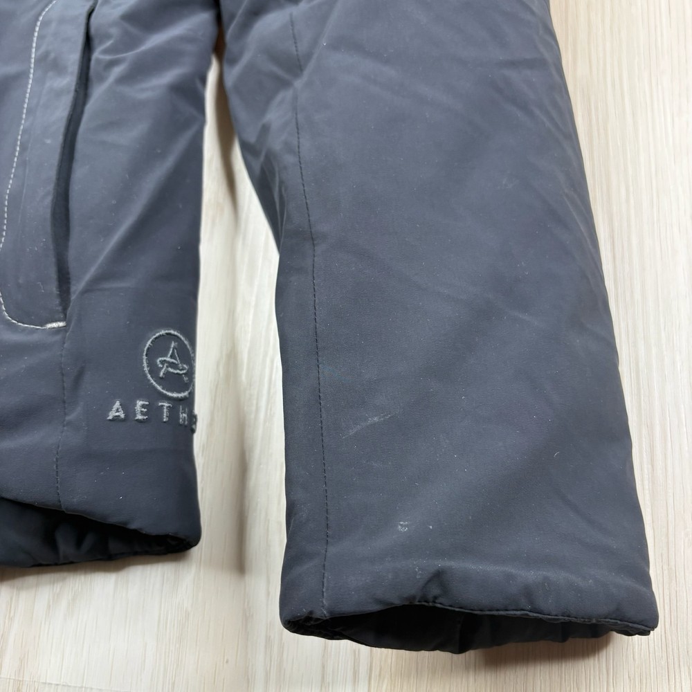 Aether Womens Black Full-Zip Hooded Insulated PrimaLoft Winter Jacket Size 1