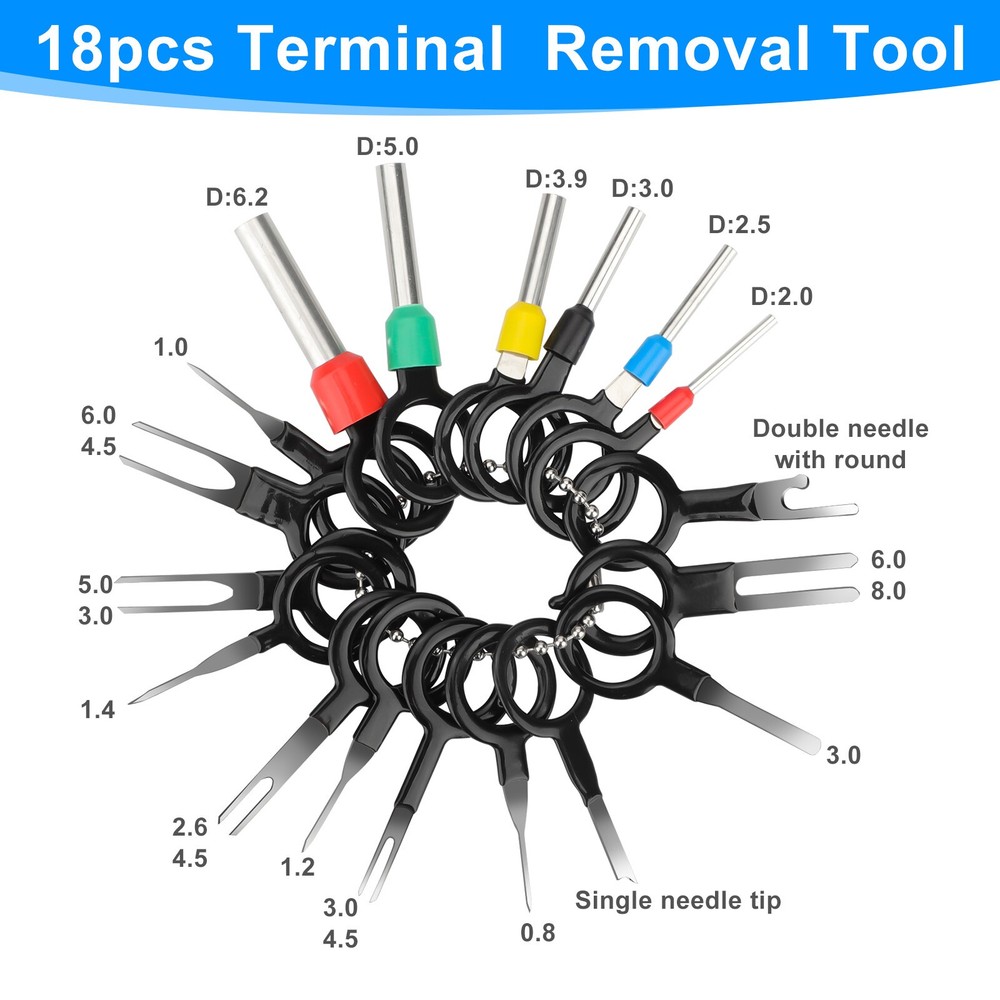 420PCS Connector Pins 21 Types Electrical Wire Terminal Kit,18PCS Extractor Tool