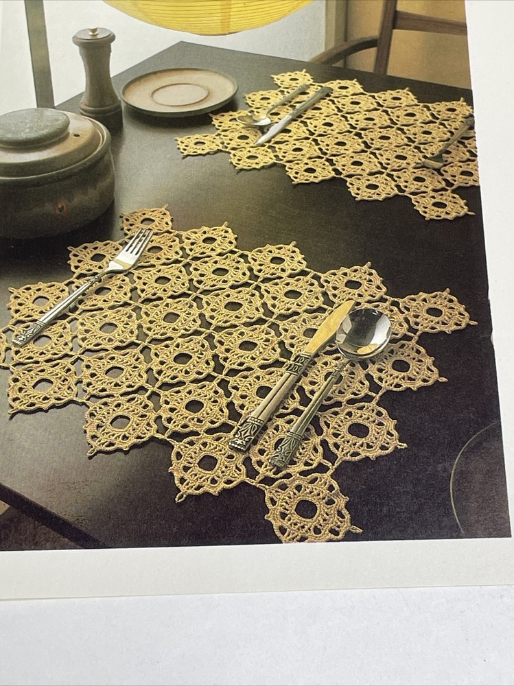 Set For The Table Placemats Simple Motifs Marshall Cavendish Crochet Pattern