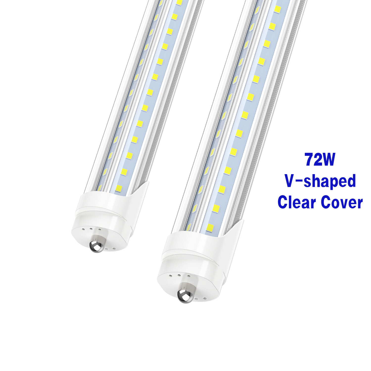 25 PACK 8FT LED Tube Light 72W FA8 V-Shape 8 FOOT LED Shop light Bulbs 6000K