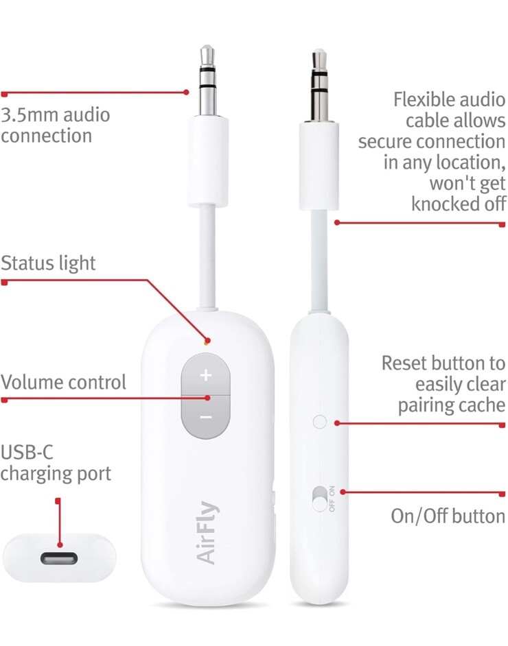 Airfly SE Twelve South Emitter / Receiver Bluetooth Jack 3.5mm