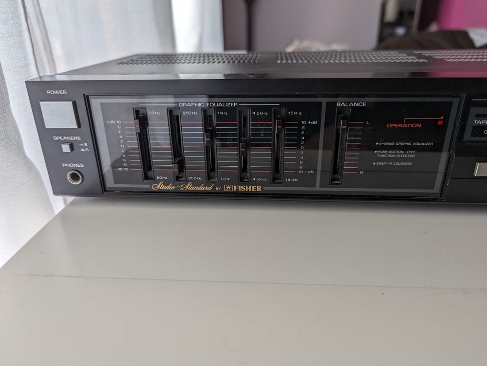 Fisher CA38-R Studio Standard Graphic Equalizer Integrated Stereo Amplifier