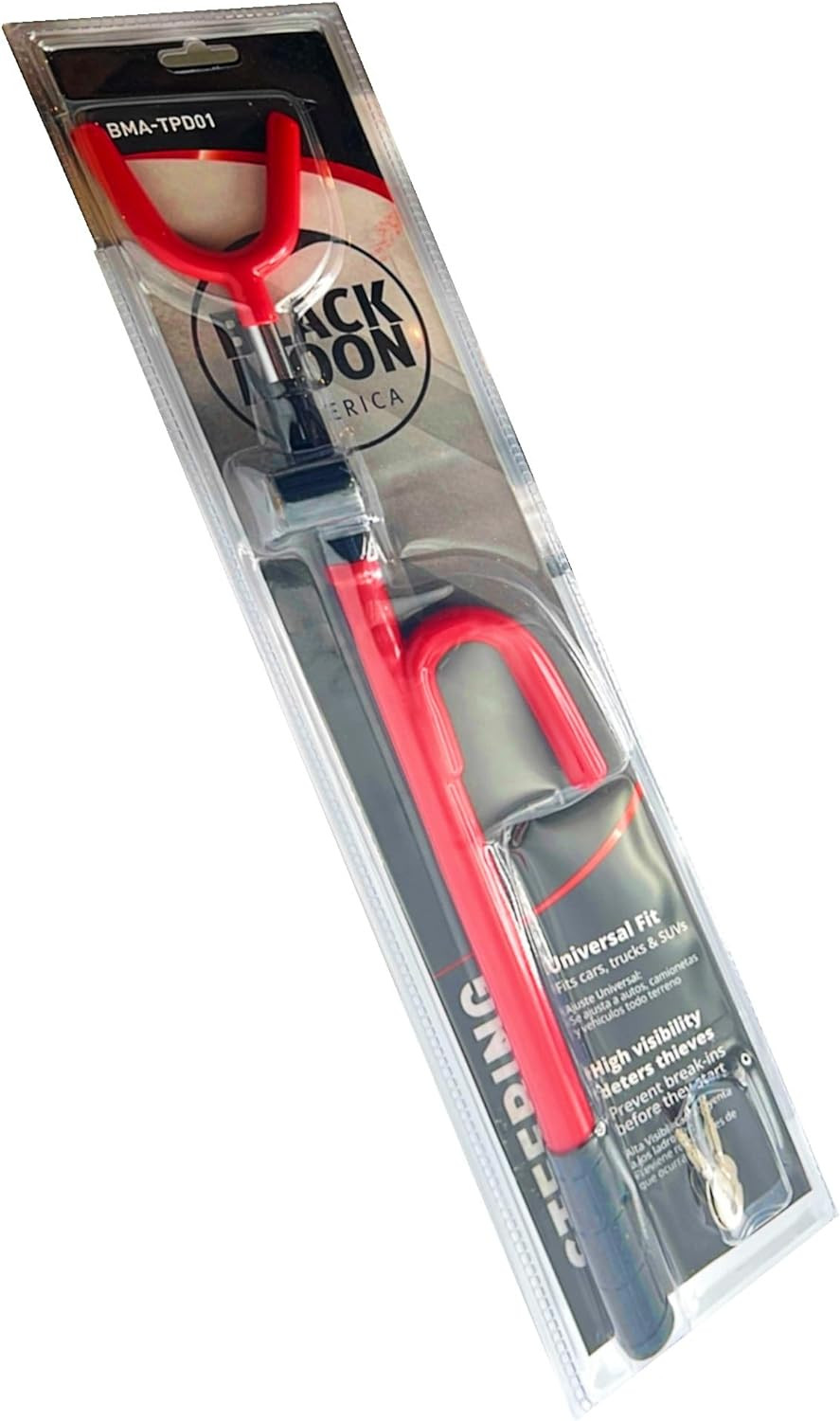 Steering Wheel Lock The Club Twin Hooks Anti Theft Universal Car Van Truck SUV