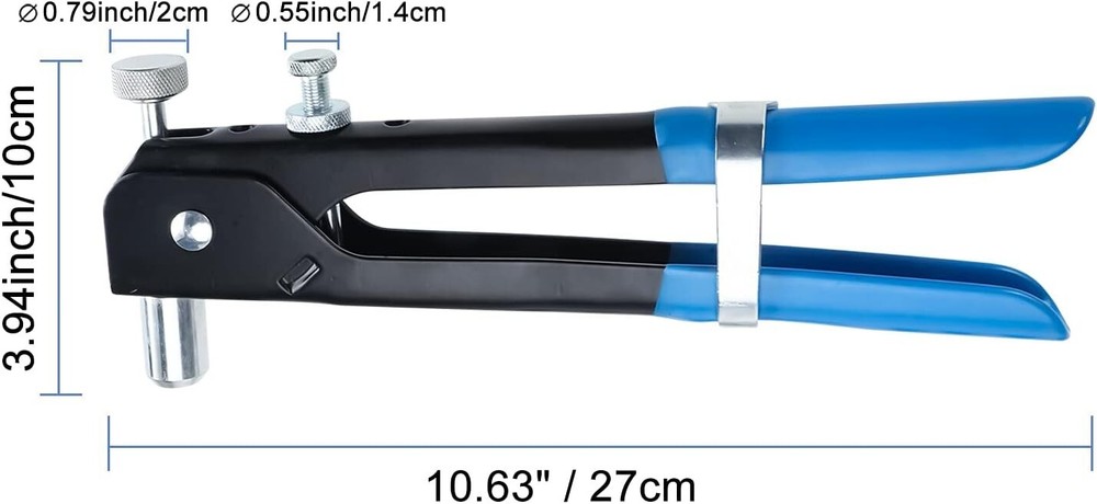 86Pc Threaded Nut Rivet Gun Insert Tool Riveter Rivnut Setter Riveting Kit M3-M8