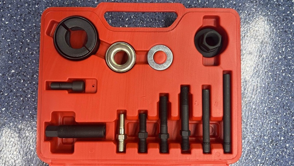 Pulley Puller and Installer Power Steering Pump Remover Alternator - 13 PCS Kit