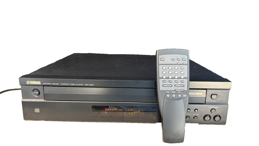 Yamaha CDC-506 CD Changer 5 Disc Carousel & Remote! * Very Nice!*