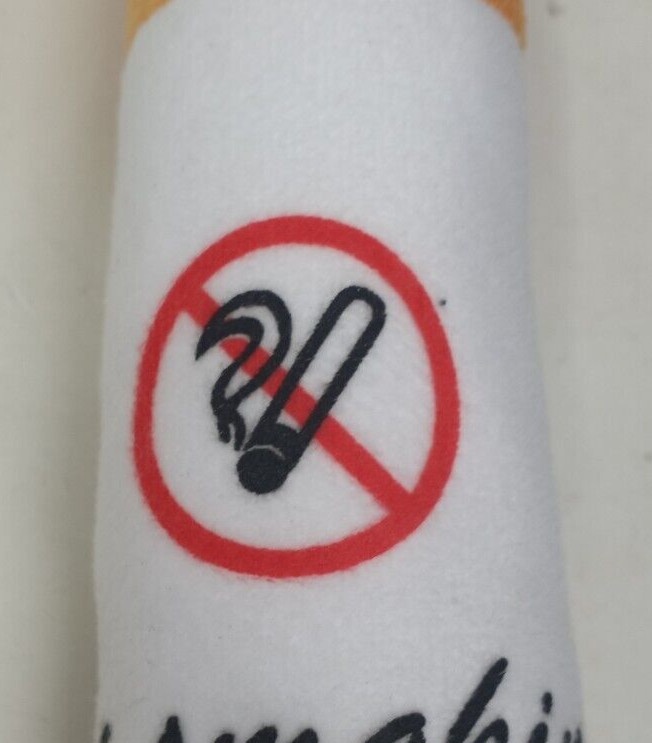 No Smoking Plush Stuffy Cigarette 10"