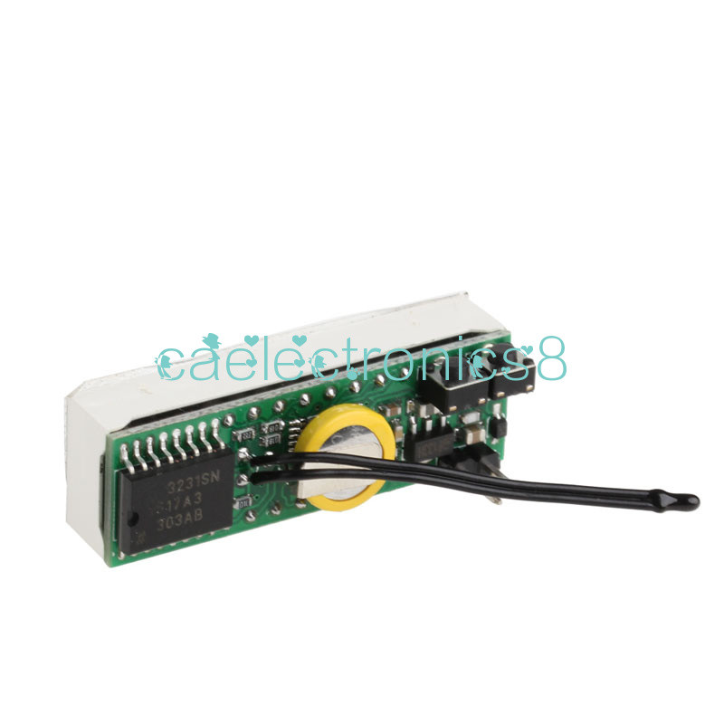 3 in 1 Green LED DS3231SN Digital Clock Temperature Voltage Module Electronic CA