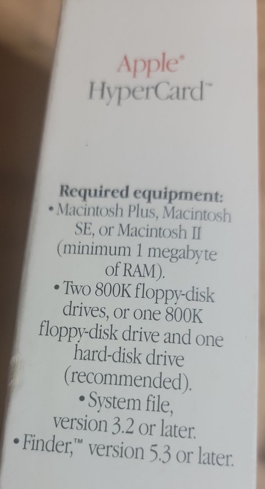 Vintage 1987 Apple Computer Macintosh HyperCard Stacks Ideas Help Floppy Disks