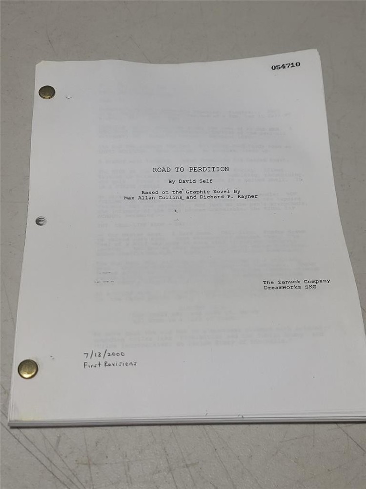 Road to Perdition 07/13/2000 Screenplay Script by David Self