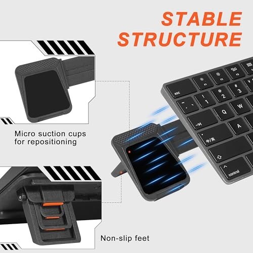 Adjustable Ergonomic Keyboard Stand Riser, Non-Slip Desktop Holder, Extendable A