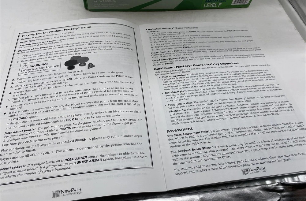 New Path Learning Curriculum Mastery Game Learning System Mathematics Grade 6