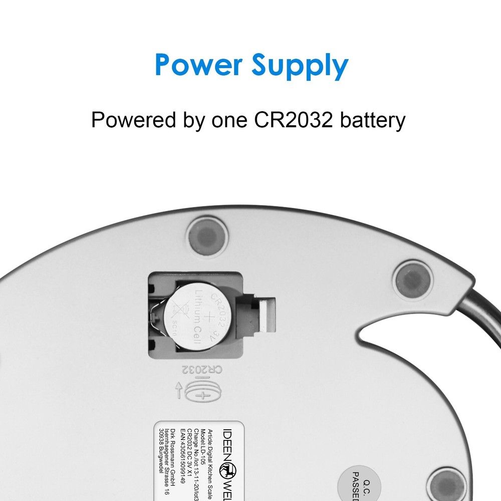 Kitchen Scale, Helect 11lb/5kg Multifunction Food Scale with Tare Function