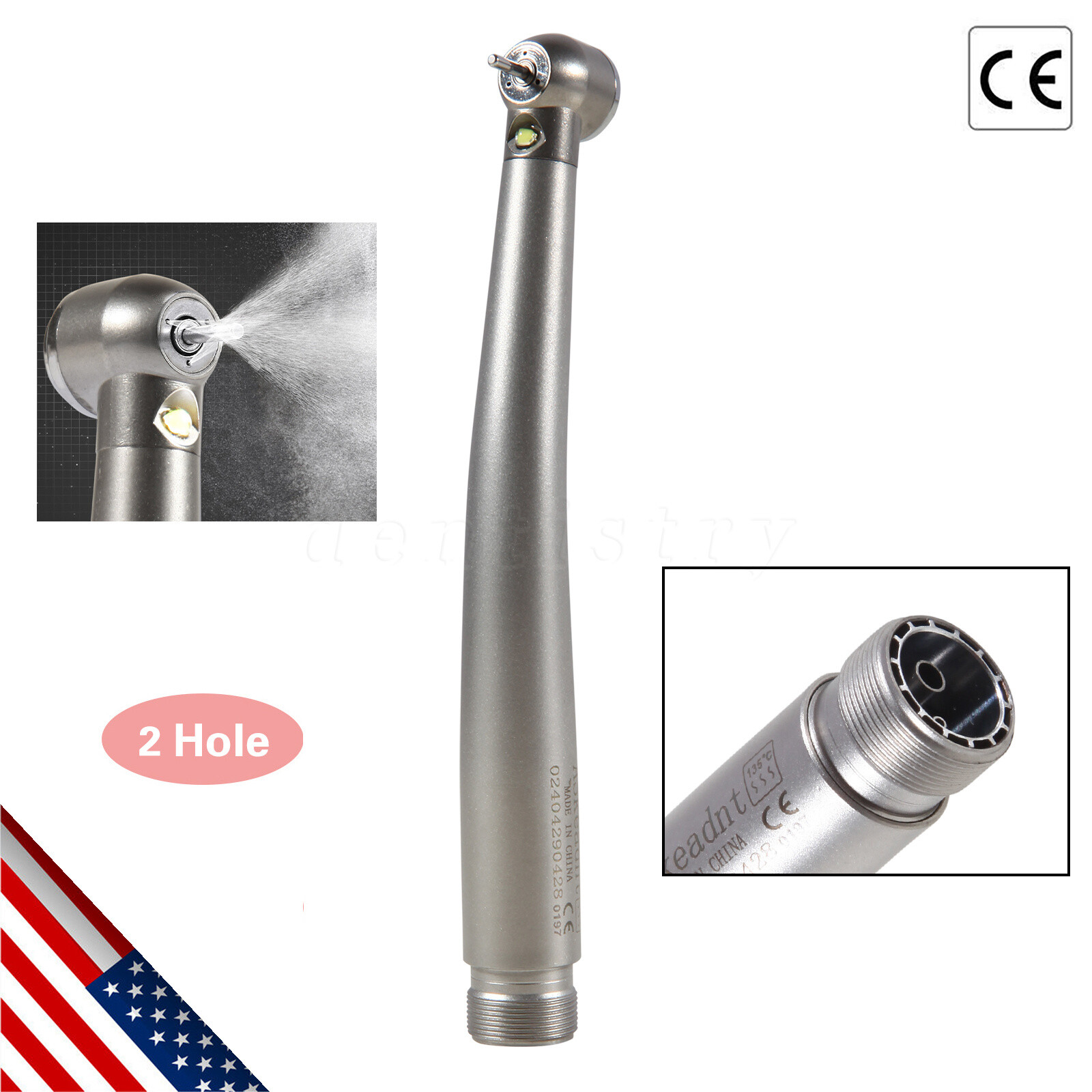 Turbina LED 2/4 orificios con pieza mano de alta velocidad dental NSK Style