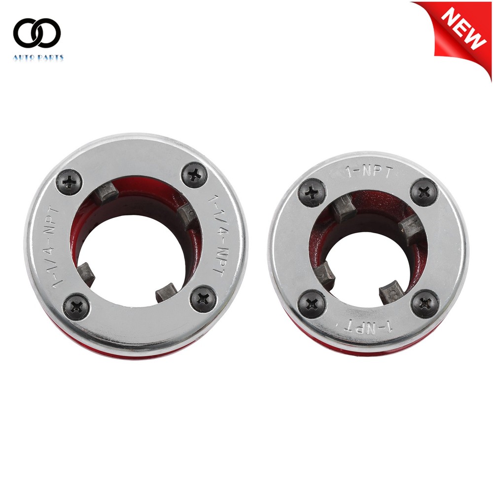 W/ Handle Ratchet Tool Set 7 Size Pipe Threader Threading 3/8" - 2" Die Dies Set