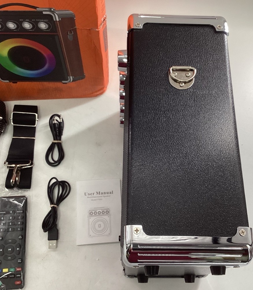 Portable Karaoke Machine With 2 Microphones Bluetooth.