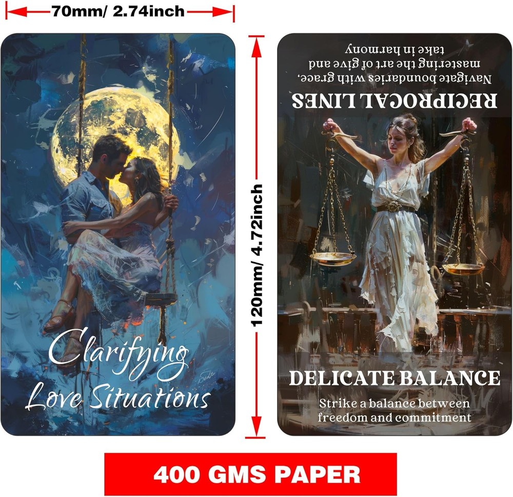 DPEHAKMK Clarifying Love Situations Oracle Cards, Shadow Work Deck for Twin...