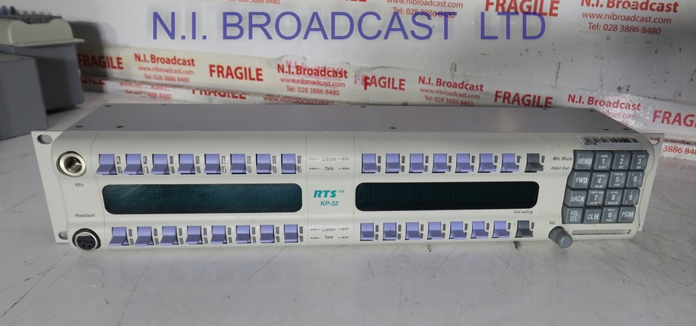 telex rts kp32 32 channel intercom talkback panel