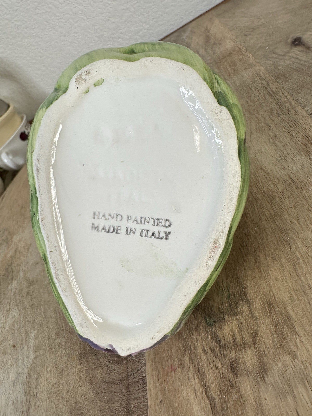 Artichoke Vase Bottle Ceramic Vegetable Decor Italian Majolica