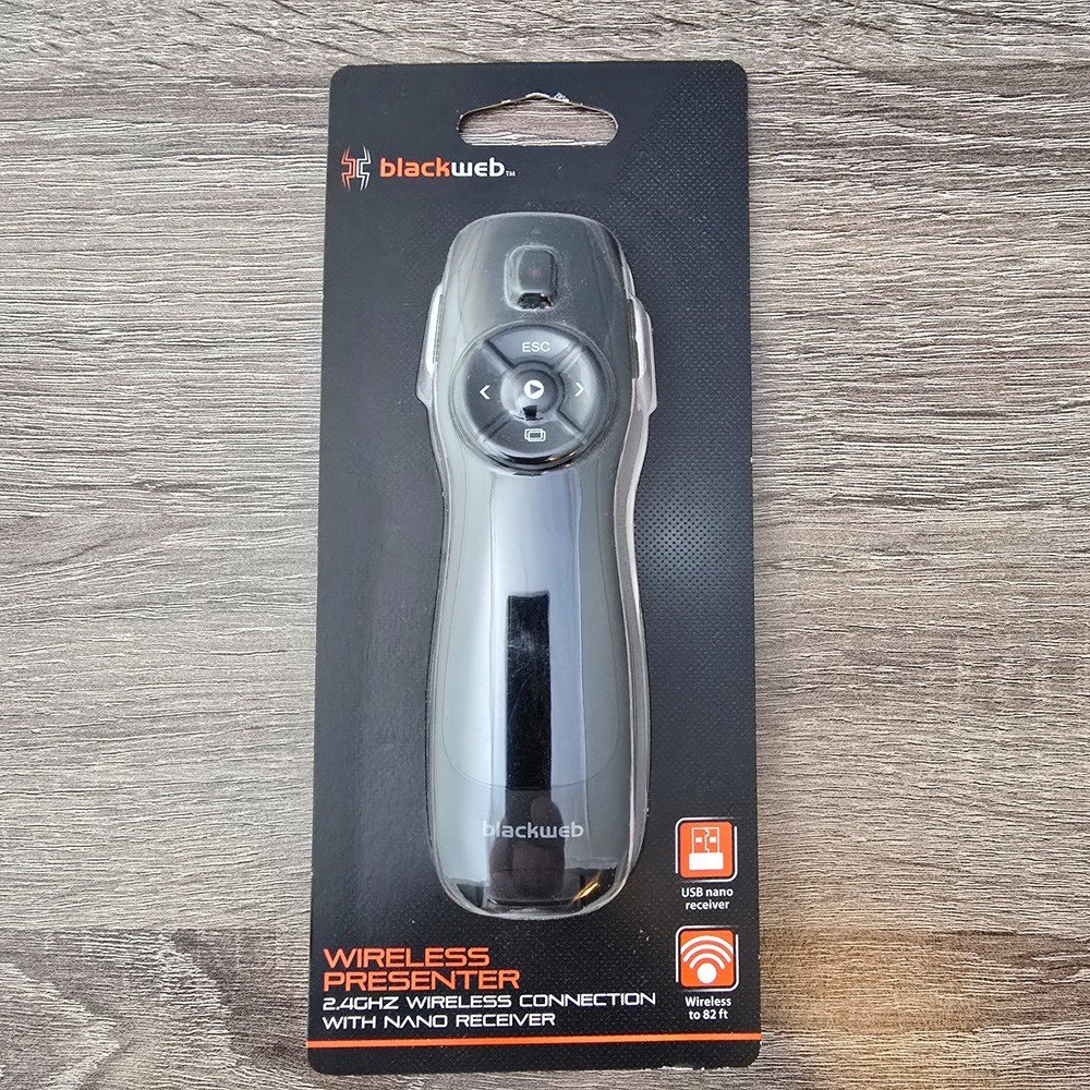 blackweb Wireless Presenter 2.4 GHz with Nano Receiver