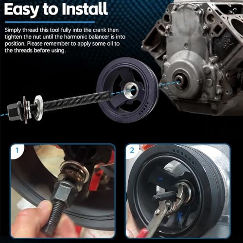 For GM 25264 Harmonic Balancer Puller and LS Harmonic Balancer Installation