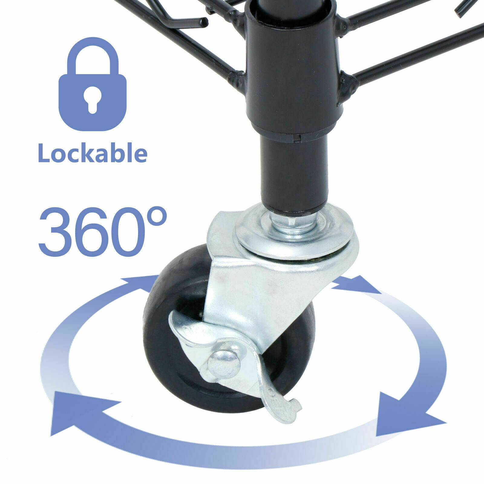 2PCS 5-Tier Wire Shelving Unit Rack Large Space Shelves Stroage Rolling 4 Wheels