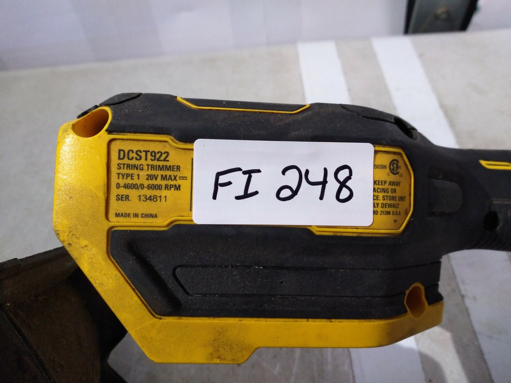 DeWALT DCST922 20V Cordless Brushless String Trimmer (Tool Only) #238