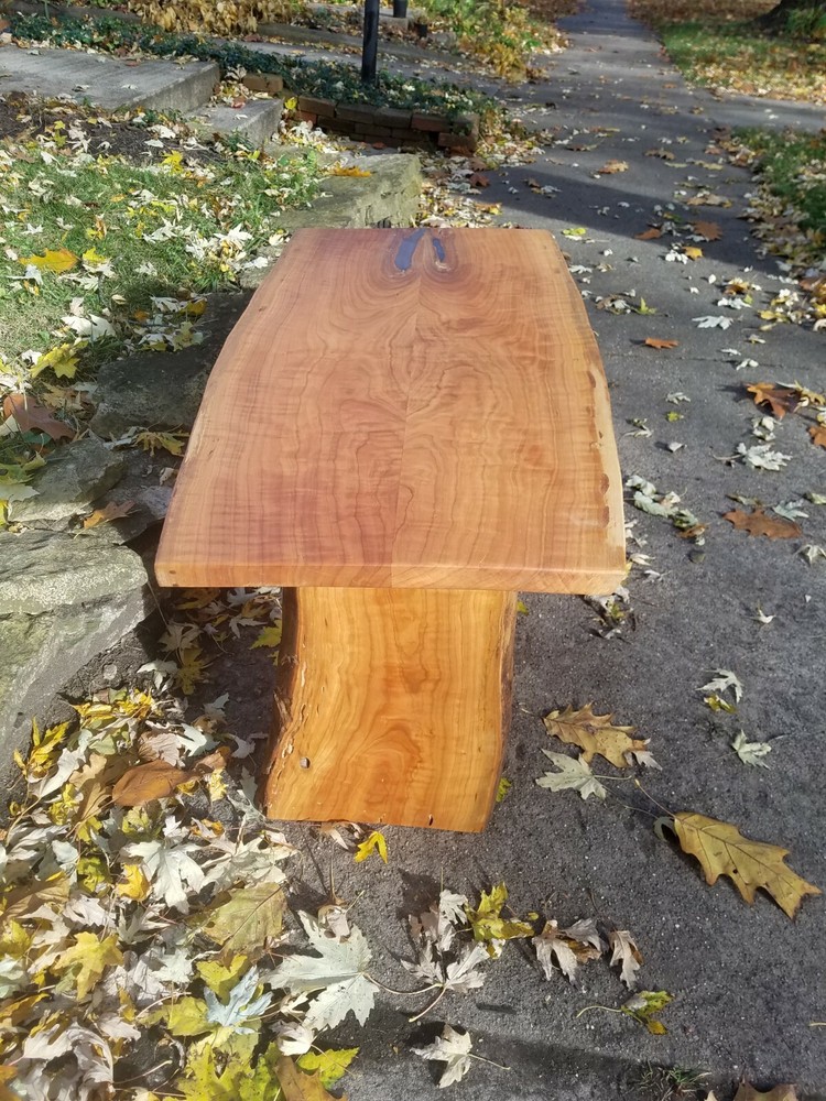 Beautiful Live Edge Cherry Wood Table or Bench