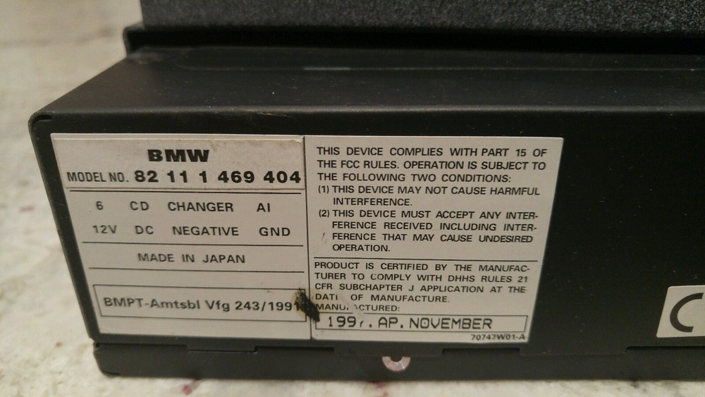 BMW CD changer E36 E39 E46