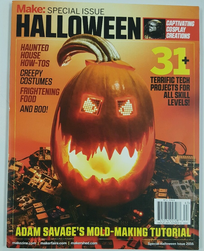 Make Special Issue Halloween Haunted House Tech Projects 2016 FREE SHIPPING JB