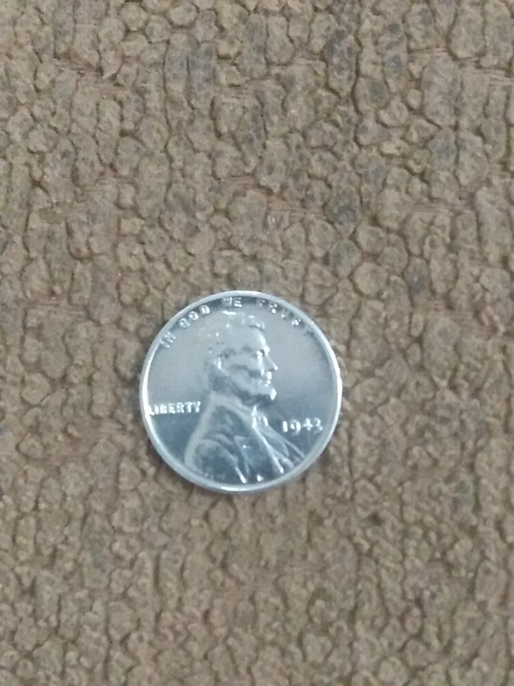 1943 steel wheat penny no mint mark Uncirculated