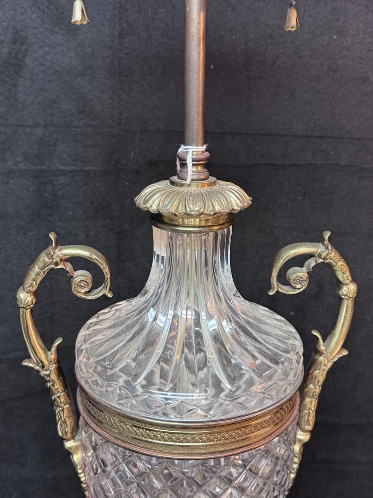 Empire Crystal Table Lamp by Designer Warren Kessler