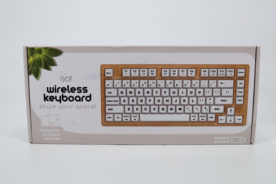 iJoy Wireless Wooden Keyboard - Open Box